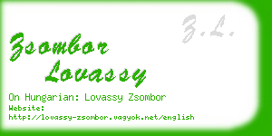 zsombor lovassy business card